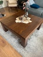 Massief Eiken Vierkante Salontafel met Lade, Ophalen of Verzenden, Zo goed als nieuw, Minder dan 50 cm, 100 tot 150 cm
