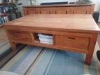 robuuste teak salontafel, Ophalen, Gebruikt, Teakhout, 50 tot 100 cm