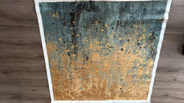 “Evening Chasum” Violeta Endo, Antiek en Kunst, Kunst | Schilderijen | Abstract, Ophalen of Verzenden