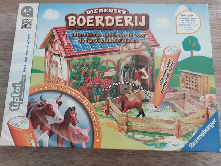 Tiptoi Dierenset Boerderij - Interactief Speelplezier!, Kinderen en Baby's, Speelgoed | Educatief en Creatief, Zo goed als nieuw