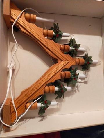 RETRO KERSTVERLICHTING KAARSEN RUG BOOG TRAPPETJE ZWEEDS beschikbaar voor biedingen