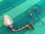 antiek vintage wandlampje glazen bollamp lamp wandlamp, Verzenden