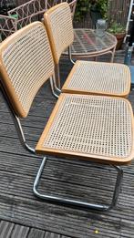 2 cesca stoelen met rotan bekleding., Huis en Inrichting, Stoelen, Ophalen, Gebruikt, Twee, Bruin