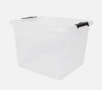 Opbergbox | Transparante box | Opbergdoos 32 liter, Ophalen, Minder dan 50 cm, Zo goed als nieuw, Minder dan 40 cm