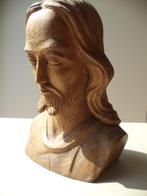 1962 beeld eikenhout Christus hoofd Ph. Gerardis buste gesig, Antiek en Kunst, Kunst | Beelden en Houtsnijwerken, Ophalen of Verzenden