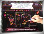 Tekenboek Rainbow Magic~Krasboek met regenboogkleuren, Hobby en Vrije tijd, Tekenen, Ophalen of Verzenden, Nieuw, Overige typen