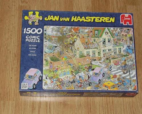 Jan van Haasteren - De Storm - (1500 stuks), Hobby en Vrije tijd, Denksport en Puzzels, Legpuzzel, 500 t/m 1500 stukjes, Ophalen of Verzenden