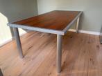 Eettafel / bureau kersen fineer, Ophalen, Gebruikt, 50 tot 100 cm, Vijf personen of meer