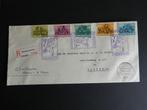 Kinderzegels 1952 op enveloppe met stempel autopostkantoor, Ophalen of Verzenden, Envelop