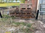Mooi dubbel poorthek, Tuin en Terras, Ophalen, Zo goed als nieuw, IJzer