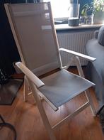 Wit-grijze tuinstoel van Lanterfant, Tuin en Terras, Ophalen, Zo goed als nieuw, Aluminium, Verstelbaar