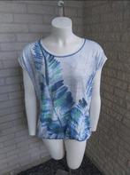 Blauw shirt met print van Another Woman- Maat L, Kleding | Dames, T-shirts, Blauw, Maat 42/44 (L), Ophalen of Verzenden, Korte mouw