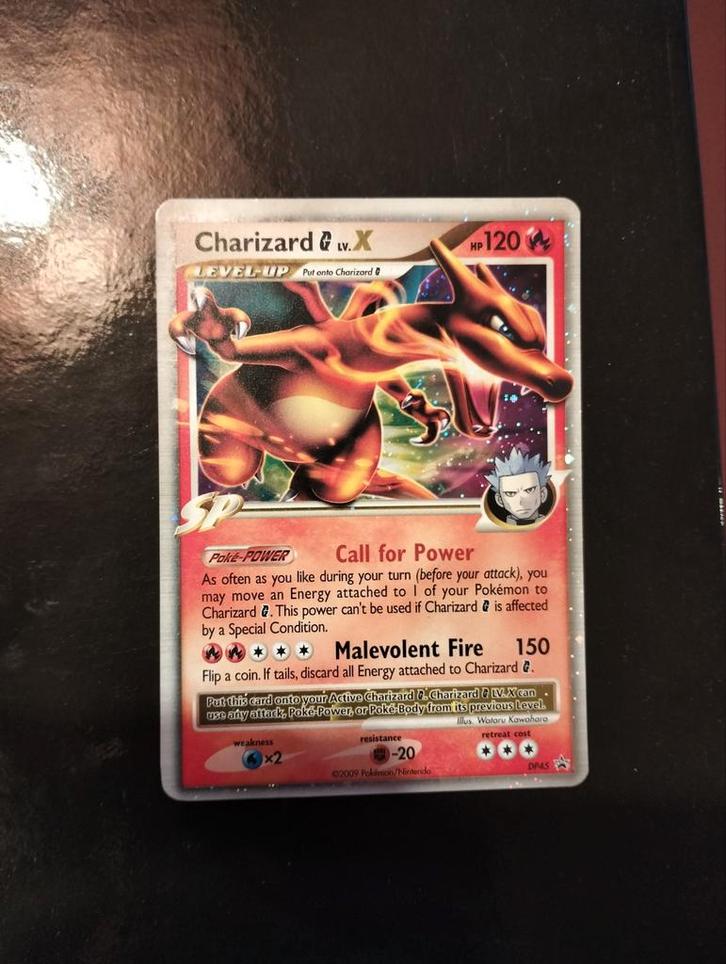 Charizard LV.X Promo - Zeldzame Pokémonkaart!, Hobby en Vrije tijd, Verzamelkaartspellen | Pokémon, Gebruikt, Losse kaart, Foil