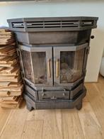 Barbas Rosolo 9KW houtkachel, Huis en Inrichting, Gebruikt, Houtkachel, Ophalen of Verzenden, Inbouw