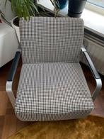 Zuiver Adwin Fauteuil met Pied de Poule Bekleding, Huis en Inrichting, Fauteuils, Ophalen, Gebruikt, 75 tot 100 cm, Metaal
