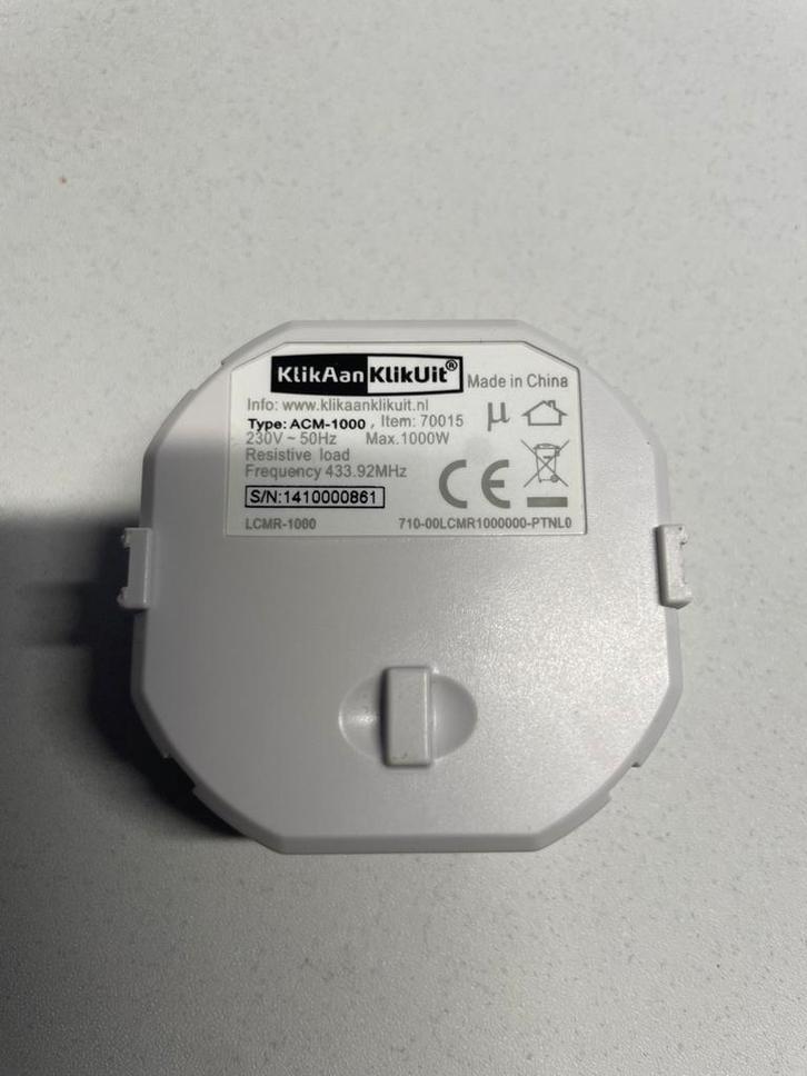 KlikAanKlikUit ACM-1000 Schakelaar, Doe-het-zelf en Verbouw, Alarmsystemen, Gebruikt, Detector, Sensor of Melder, Beweging, Draadloos