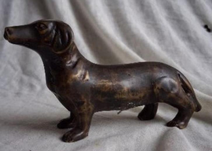 Teckel Marius Verhagen Brons, Antiek en Kunst, Antiek | Koper en Brons, Brons, Ophalen of Verzenden