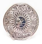 Poederdoos zilver & niëllo Oriëntalistisch., Antiek en Kunst, Ophalen of Verzenden, Zilver