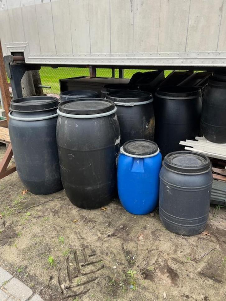 Voerton Regenton Voertonnen Regentonnen, Tuin en Terras, Regentonnen, Gebruikt, 150 liter of meer, Ophalen