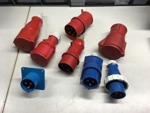 Assortiment CEE stekkers, Hobby en Vrije tijd, Elektronica-componenten, Gebruikt, Verzenden