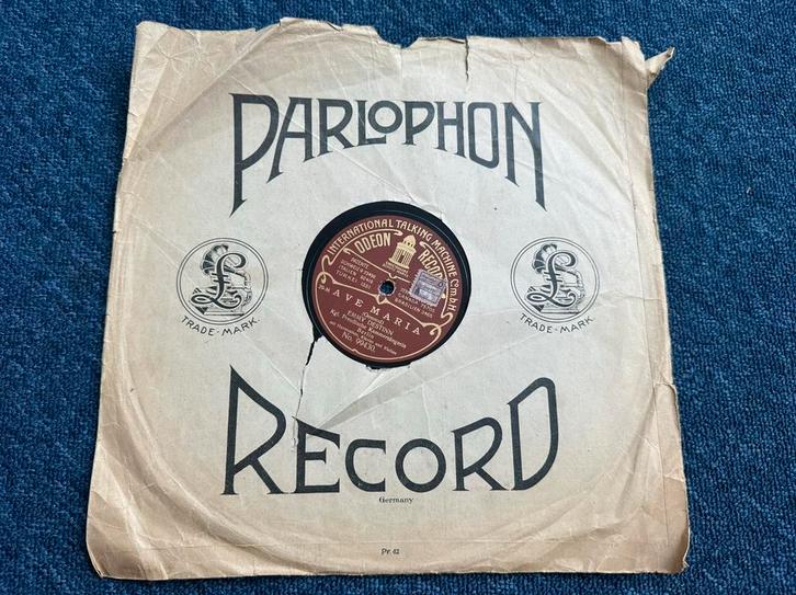 Parlophone Odeon 78 toeren plaat,  "Ave Maria", Cd's en Dvd's, Vinyl | Klassiek, Gebruikt, Classicisme, Overige typen, Overige formaten