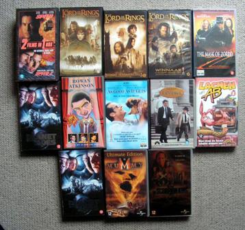 14 VHS banden 12 jaar en ouder MOOIE STAAT beschikbaar voor biedingen