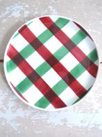 Geruit bord Keralux Boch Freres groen/ rood, Ophalen of Verzenden