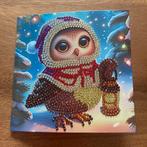 Diamond painting kerstkaart uil, Hobby en Vrije tijd, Kaarten | Zelfgemaakt, Ophalen of Verzenden, Nieuw