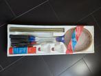 Vintage Deluxe badminton set compleet, Ophalen of Verzenden, Nieuw, Racket(s)