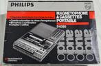 cassettespeler Philips D6350, 1986, originele doos, getest, Ophalen of Verzenden, Enkel, Philips