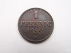 Duitse Staten - HANNOVER.  1 Pfennig - 1852 B, Duitsland, Losse munt, Verzenden