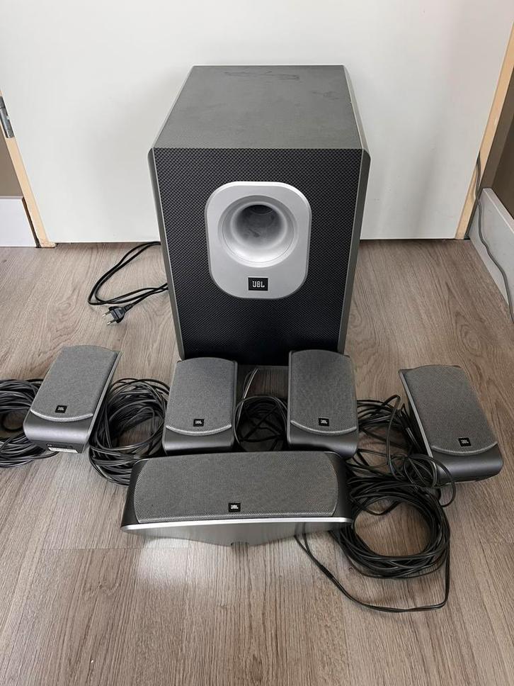 JBL SCS200.5 Speakerset, Audio, Tv en Foto, Luidsprekers, Zo goed als nieuw, Complete surroundset, 120 watt of meer, JBL, Ophalen