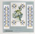 3D Kaart Hobbydots - 3  Blauwe bloemen, Ophalen of Verzenden, Nieuw, Overige thema's