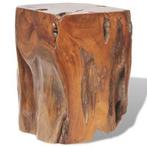 Massief Teakhouten Kruk - Nieuw, Ophalen of Verzenden, Nieuw, Hout
