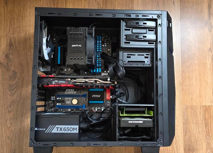 PC + 27" scherm + toebehoren, i7, GTX 1070Ti, 32GB RAM, Computers en Software, Desktop Pc's, Gebruikt, 4 Ghz of meer, HDD, SSD
