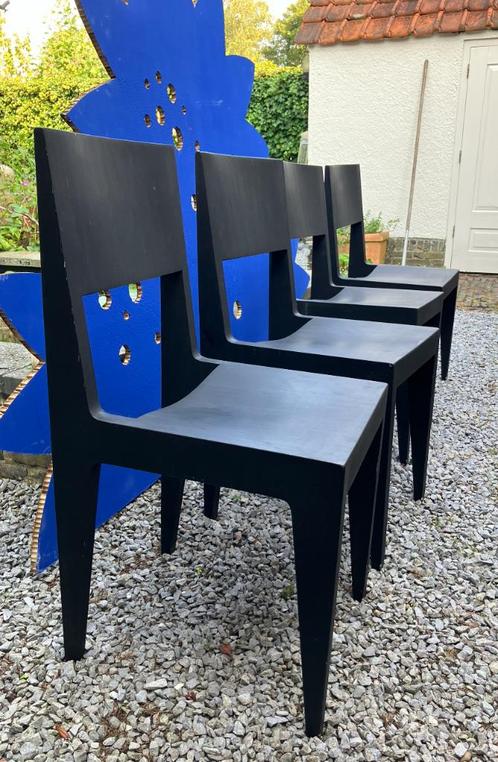 6 TOM stoelen, Spectrum design, Huis en Inrichting, Stoelen, Zo goed als nieuw, Vijf, Zes of meer stoelen, Hout, Bruin, Ophalen