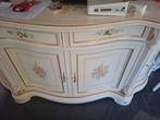 Antieke Dressoir met Handgeschilderde Details, Huis en Inrichting, Ophalen, Gebruikt, 100 tot 150 cm, Met deur(en)