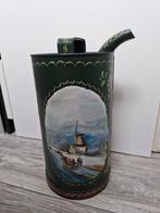 Oude BP schenkkan bescilderd met 2 winter landschappen, Antiek en Kunst, Curiosa en Brocante, Ophalen of Verzenden