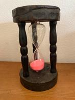 Oude zandloper in houten frame, Antiek en Kunst, Ophalen of Verzenden