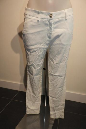 Philipp Plein lange witte broek pantalon gouden knopen It 42 beschikbaar voor biedingen