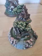 2 maal New Franklin Mint Cobblestone Bridge Cottages, Ophalen of Verzenden, Gebruikt, Porselein, Beeldje(s)