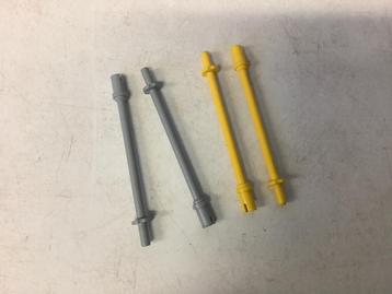Lego staaf 8L met stopringen en pen skistokken grijs en geel beschikbaar voor biedingen