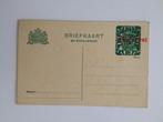 Briefkaart groen met betaald antwoord met dubbel opdruk, Ophalen of Verzenden, Briefkaart