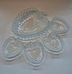 Set Vintage VEBA Fruit of Dessertschalen, Ophalen of Verzenden, Glas, Overige stijlen, Schaal of Schalen