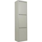 Prullenbak 3 vakken–Afvalem 45Lt-Wit-Grıjs-Zwart-33x136x25cm, Huis en Inrichting, Woonaccessoires | Prullenbakken, Ophalen, Nieuw