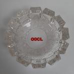 OOCL rederij- glazen asbak, Verzamelen, Ophalen of Verzenden, Zo goed als nieuw, Motorboot of Zeilboot, Gebruiksvoorwerp