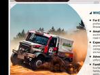 Mercedes 4x4 rallytruck  v8, Auto's, Zwart, Wit, Vierwielaandrijving, Te koop