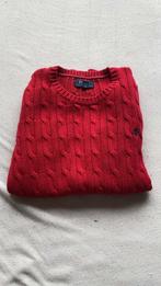 Rood Ralph Lauren Cable Sweater Maat M, Truitje of Vestje, Ophalen of Verzenden, Zo goed als nieuw, Jongetje