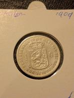 1/2 gulden 1909, Postzegels en Munten, Munten | Nederland, ½ gulden, Zilver, Ophalen of Verzenden, Koningin Wilhelmina