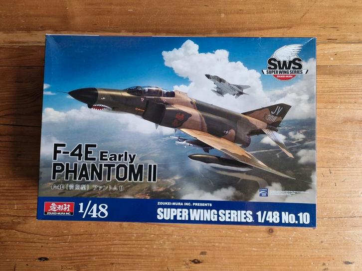 F-4E Early Phantom II Zukei-Mura inc. 1:48 met extra's, Hobby en Vrije tijd, Modelbouw | Vliegtuigen en Helikopters, Zo goed als nieuw